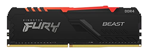 Image of Kingston Fury 16GB DDR4 3000MHz 16GB Memory for Kingston Fury Beast RGB CL15 KF430C15BB1A /16 RGB LED