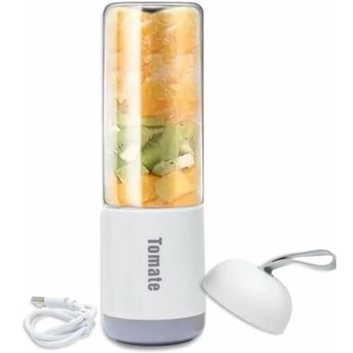 Mini Liquidificador Portátil Copo de Vidro 6 Lâminas Recarregável...