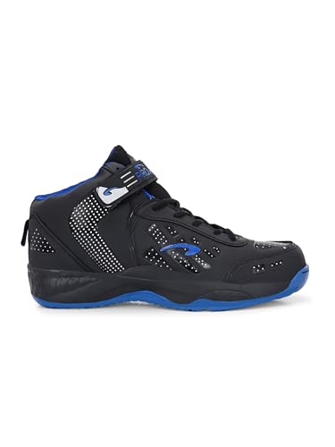 Image of Pro ASE Basketball Shoes with Rubber Sole & Breathable Upper | Indoor & Outdoor Court | Shock Absorption Lining, Anti-Slip, Lightweight & Durable with Velcro for Best Fit | Men, Women & Unisex | Black, Green, Orange, Blue