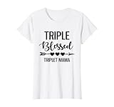 Photo Gallery donna triple blessed triplet mama funny triplet mom mother s day maglietta Photo Gallery donna triple blessed triplet mama funny triplet mom mother s day maglietta