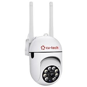 CUTECH CCTV Camera 1080p Wireless PTZ Bulb Shape V380 Pro Indoor 360 degree Smart Home Security Cameras