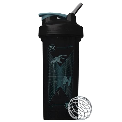 Image of BlenderBottle Star Wars Shaker Bottle Pro Series Perfect for Protein Shakes and Pre Workout, 28-Ounce, Full Color Black (Grid Game)