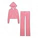 Juicy Couture Women's Bling Velour Tracksuit (US, Alpha, Large, Regular, Regular, Rose)