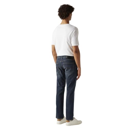 Image of Men's 511 Dark-Blue Slim Fit Mid Rise Jeans