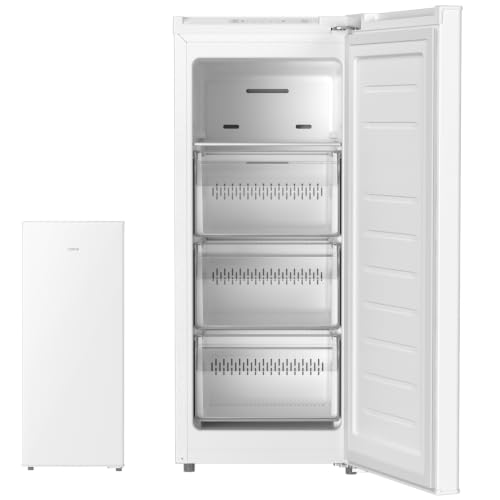 SAMKYO 冷凍庫 70L スリム 幅35.6cm 自動霜取り ファン式