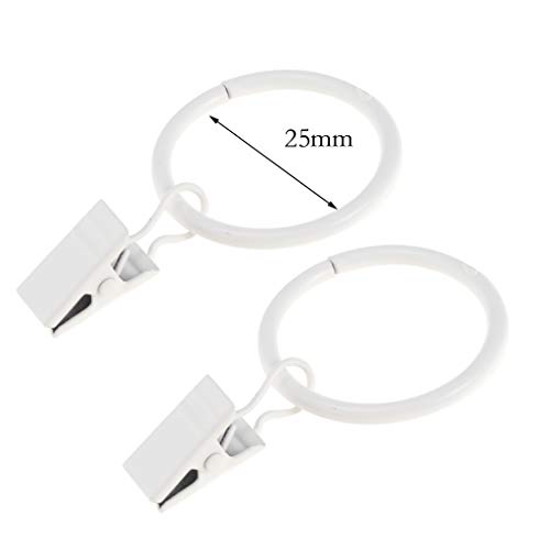 PETSOLA Set di 12 Pezzi Anelli per Tende in