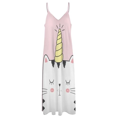 Robe maxi sans manches chat licorne la solution contre la chaleur - 3