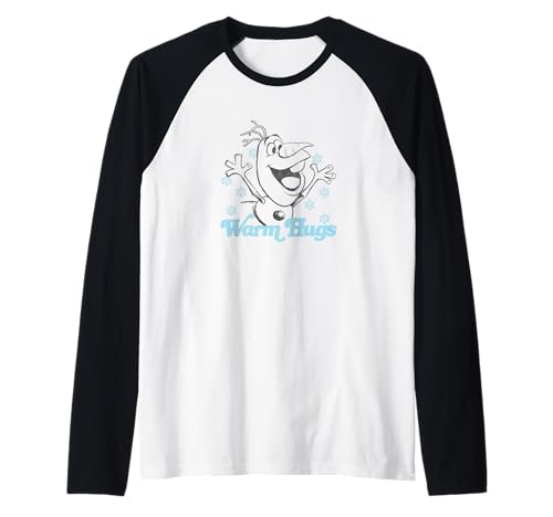 T-shirt Olaf Reine des Neiges l'esprit des câlins chaleureux en raglan