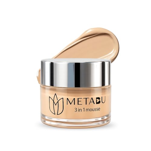 Image of Mousse Foundation, 3-in-1 Mousse Foundation - Matte Finish, Lightweight, SPF 25, Sweat-Proof, HD Effect - Enriched with Vitamin E, Jojoba Oil, Avocado & Shea Butter, Sandalwood - Shade - 03 (Caramel - 15ml)