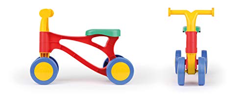 Lena 7165 Lauflernroller My First Scooter, Laufrad bunt, Sitzroller mit Stahlachsen, Lauflernrad zum Balance und Laufen trainieren, Lauflernhilfe Roller für Kleinkinder ab 18 Monate, Unisex