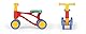 Lena 7165 Lauflernroller My First Scooter, Laufrad bunt, Sitzroller mit Stahlachsen, Lauflernrad zum Balance und Laufen trainieren, Lauflernhilfe Roller für Kleinkinder ab 18 Monate, Unisex