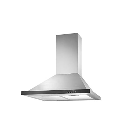 KAFF 60 cm 1000 m3/hr Chimney (RAY 60, 2 Cassette Filters, Steel & Black)