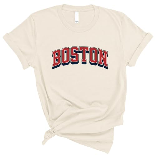 Red Boston Shirt Unisex 4X-Large Natural