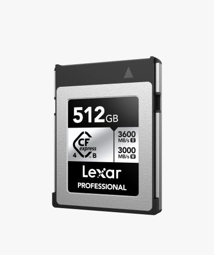 Image of Lexar Professional Silver CFexpress 4.0 Type B Card 512GB, 3600MB /s Read, 3000MB /s Write, Ultra-Fast Memory Card for 8K Video & Photography
