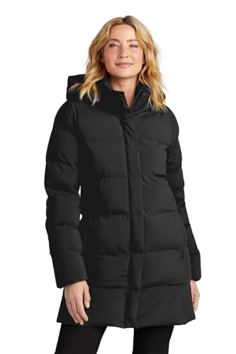 Women's Puffy Parka | Long Winter Puffer Coat with Hood, High Loft Insulation, Water Repellent, Two Way Zipper