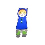 ルチカ ブローチ 『 カッパネコ （ブルー）』 Luccica アクセサリー ジュエリー キャット アニマル 動物 おもしろ かわいい 個性的 プレゼント ユニーク デザイン 雑貨 誕生日 女性 雨 梅雨