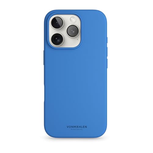 Coque en silicone doux iPhone 16 Pro Max VONMÄHLEN Capitaine du Ciel résistant aux chocs