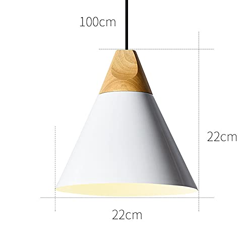 Lampada a Sospensione in Legno e Metallo E27 LED