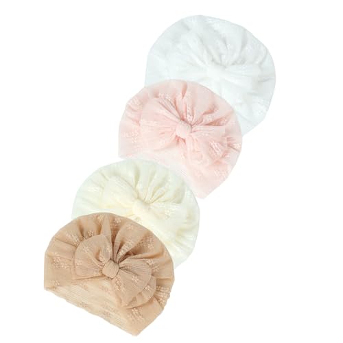 Baby Girls Infant Toddler Bowknot Lace Hats Headbands Beanie Headwraps Hat Newborn Turban Cap.(MZ15)