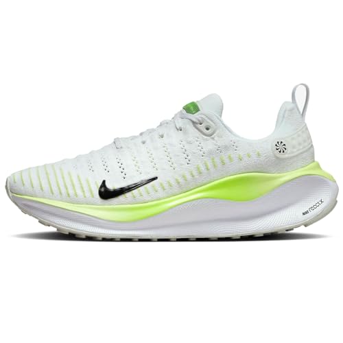 Nike InfinityRN 4 Women's Road Running Shoes (Extra Wide) (FN0880-100, White/Light Lemon Twist/Volt/Black) Size 9