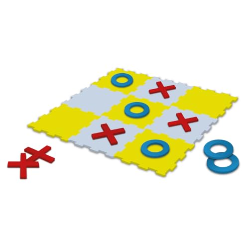 Tapis puzzle enfant Sport1 Madmat Tris de 9 pièces pastel