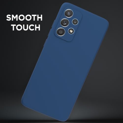 Image of Outlouders Back Cover for Samsung Galaxy A52 / A52s 5G | Camera Protection | Durable Soft Matte Silicone Bumper Case (Blue)