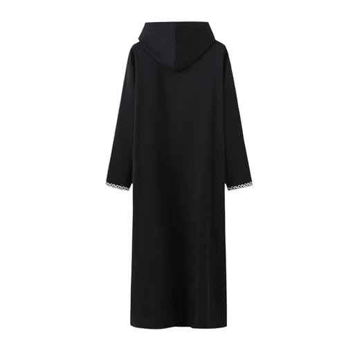 Robe musulmane manche longue ample caftan pour prière homme