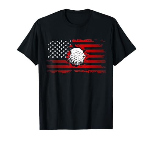 American Flag Golf T-Shirt