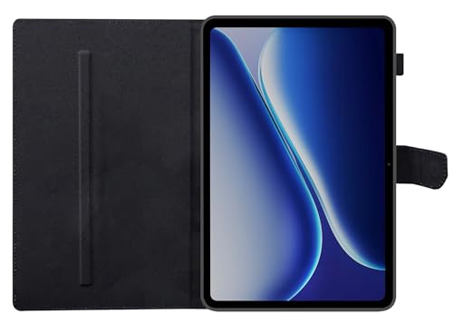 Image of TGK Flip Cover Case for OnePlus Pad Go 2 12.1 inch Tablet Executive Leather Built-in Pencil Holder (Black)