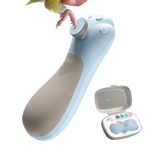 Coupe-Griffes Électrique pour Animaux et Oiseaux avec 6 têtes de ponçage interchangeables