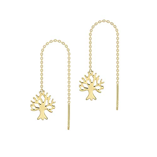 Boucles d'oreilles pendantes femme or 9 cts le cadeau idéal précieux