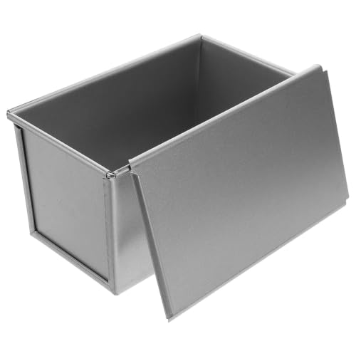 Molde de aluminio antiadherente rectangular para pan de molde bizcochos repostería con tapa Gadpiparty 2