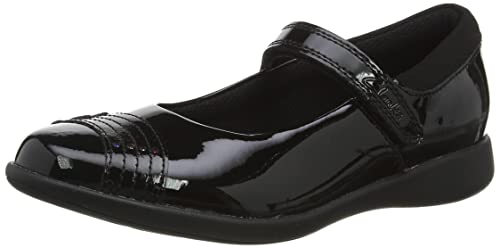 Clarks Etch Beam Tots Black Patent - Black Patent - 8.5 UK / 26 EU - G (Wide)