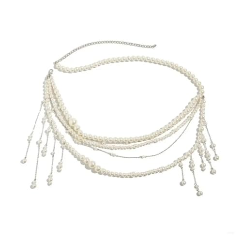 Ceinture de perles pour femme qui s'ajuste à votre taille, lot de 2 fait main