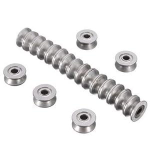 Steel 624Vv Sealed V Groove Ball Bearings (4 x 13 x 6 Mm) 20 Pieces