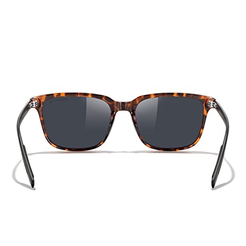 MERRY'S Unisex Rectangle Polarized Sunglasses Vintage Sun Glasses For Men/Women Aluminum Legs4