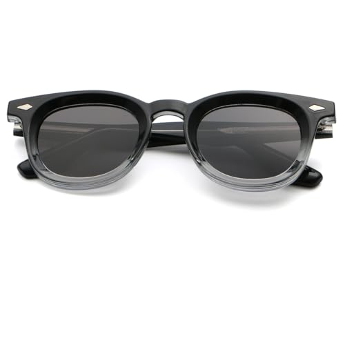 Uv400 Round Sunglasses Retro Women Acetate Temple Men Polarized Sun Glasses Unisex Accessories Square Sun Shades3