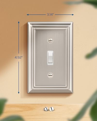 Placas de pared de metal para salones y cocinas modernas con interruptor de palanca DEWENWILS 7