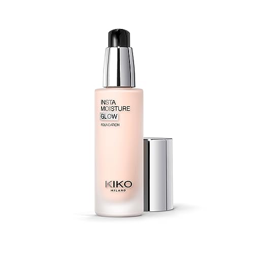 KIKO Milano Instamoisture Glow Foundation 01, Fondotinta Fluido Idratante Dal Finish Luminoso