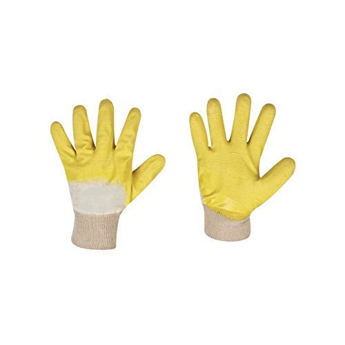 Preisvergleich Produktbild 12 Paar STRONG HAND Latex Arbeitshandschuhe Gr.10 Schutzhandschuhe Handschuhe