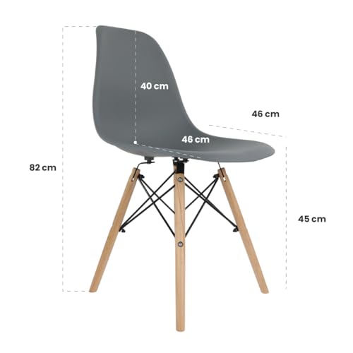 Mejores comprativas On-line Silla eames gris disponible en línea para comprar. 3 Imagen adicional