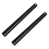 CLISPEED Asta di Prolunga in Metallo 30 Cm per Ventilatore da Soffitto 2 Pezzi, Supporto Robusto per Soffitti Alti e Inclinati, Compatibile Ventilatori da Interno, Facile