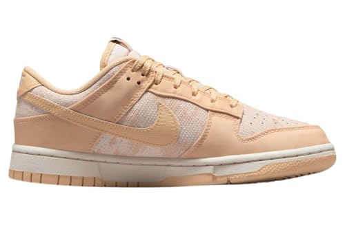 NIKE Dunk Low Sneaker męskie, 44 EU, Lt Orewood Brn Sesame University Red, 44 EU