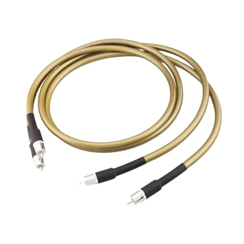 OFC Pure Copper Plated Silver 2RCA To2 RCAA Audio Cable Line Wire A70 HiFi RCAA XLRR Cable(RCA Cable,2m)