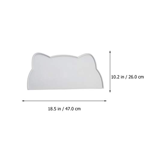 VILLCASE Tapete de AlimentaÃ§Ã£o de Alimentos Tapete de Silicone para Alimentos para CÃ£es Tapete pa