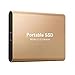 Produktbild wenmw Tragbare SSD 1TB/2TB/4TB/6TB/8TB/10TB/12TB/14TB/16TB Mobile Solid State Disk Externe Festplatte Tragbare Festplatte Für PC, Laptop Und MAC Datenspeicherung Und Übertragung,Gold,16TB