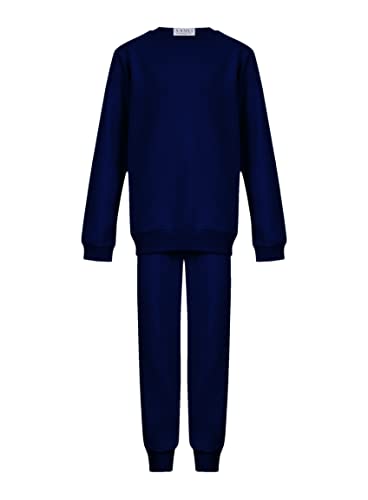 Gum & Berries Kids PlainTracksuit Hoodie with Fleece Jogger Sweatpants Sports Pullover Activewear Set Girls Boys 5-14Y2