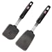 Di Oro Designer Series Essential 2-Piece Flexible Silicone Turner Spatula Set - 600F Heat-Resistant Rubber Kitchen Spatulas - Versatile Silicone Spatulas - BPA Free, FDA Approved, and LFGB Certified
