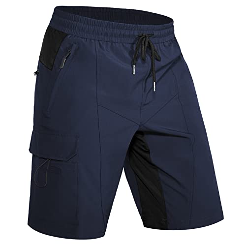 Hiauspor Pantaloni da trekking corti da uomo MTB Pantaloni leggeri