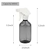 YOLCAR 300ml Clear Black Plastic Spray Bottle - Premium Adjustable Nozzle, Ideal for Lawn & Garden, Hair Care, and Cleaning Supplies #1